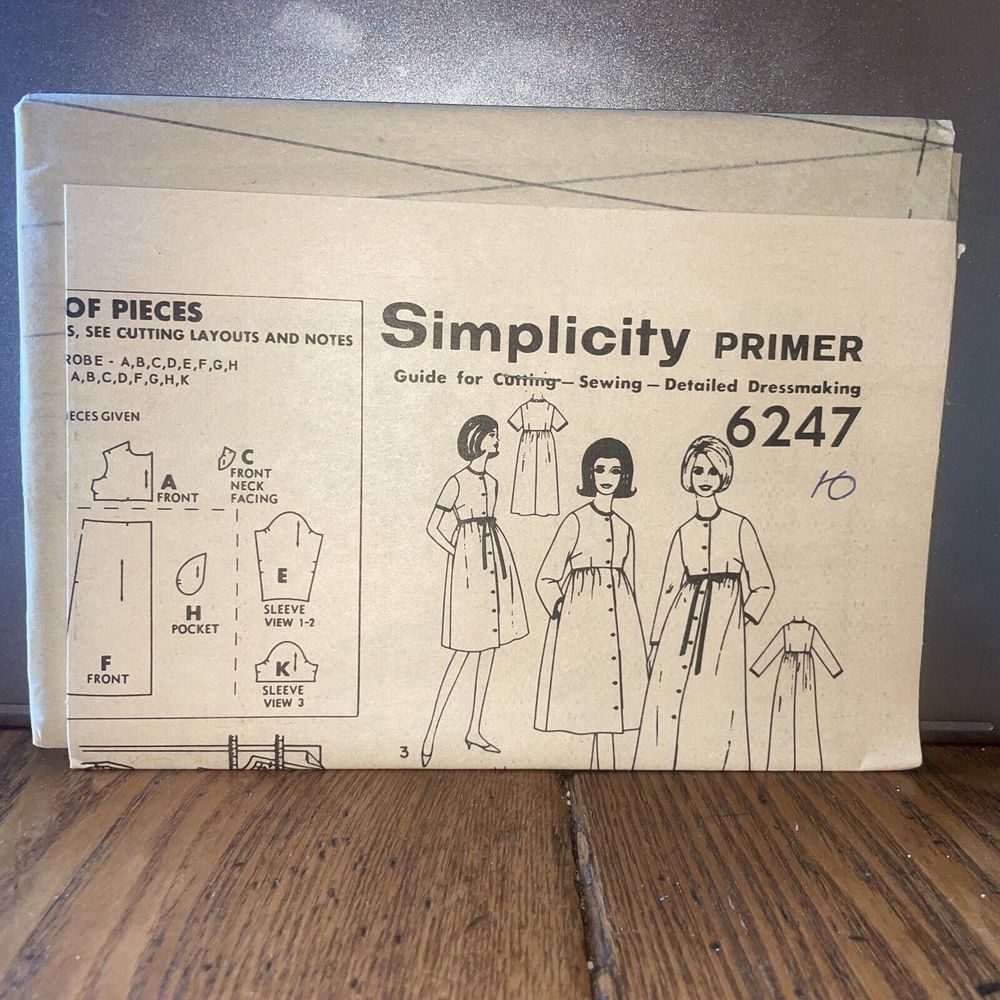 Simplicity Primer 6247 Dress Size 10‎